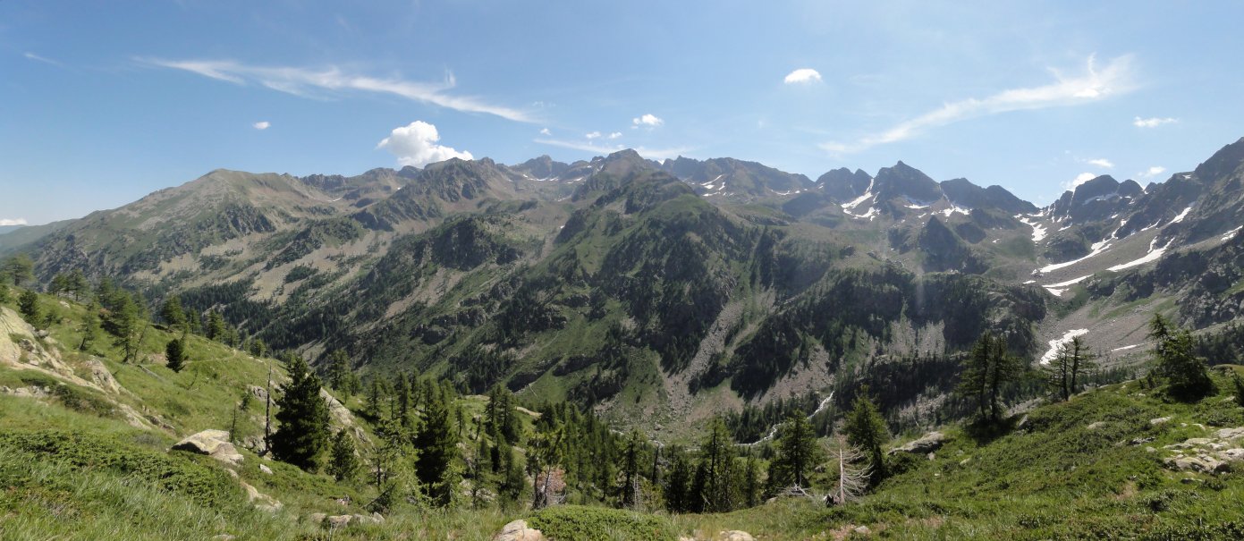 Vallon de Malinvern : Vue sous le lac d'Orgials