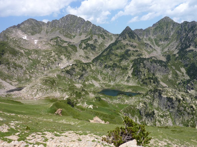 Vallée du Galbe : Vue sur le pic de Baxouillade