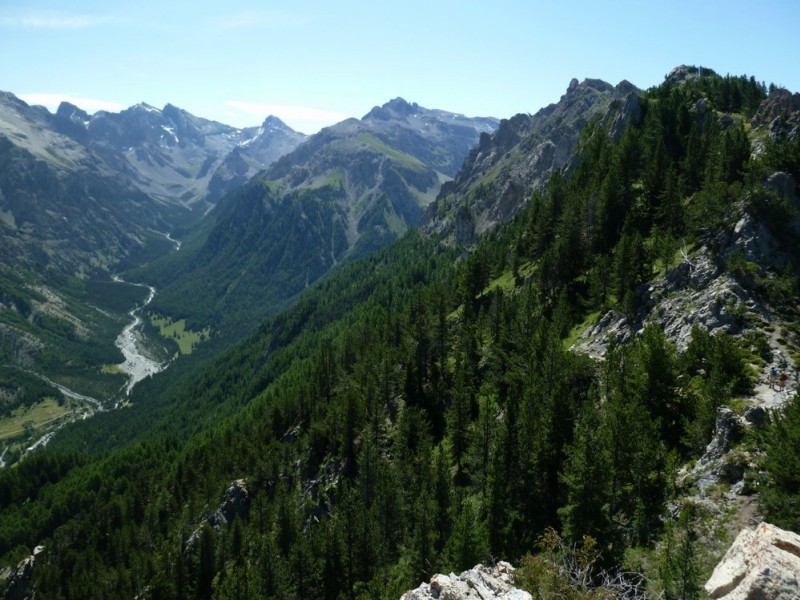 Col de la Scie : super vue sur le Val d'Escreins et la Font-Sancte