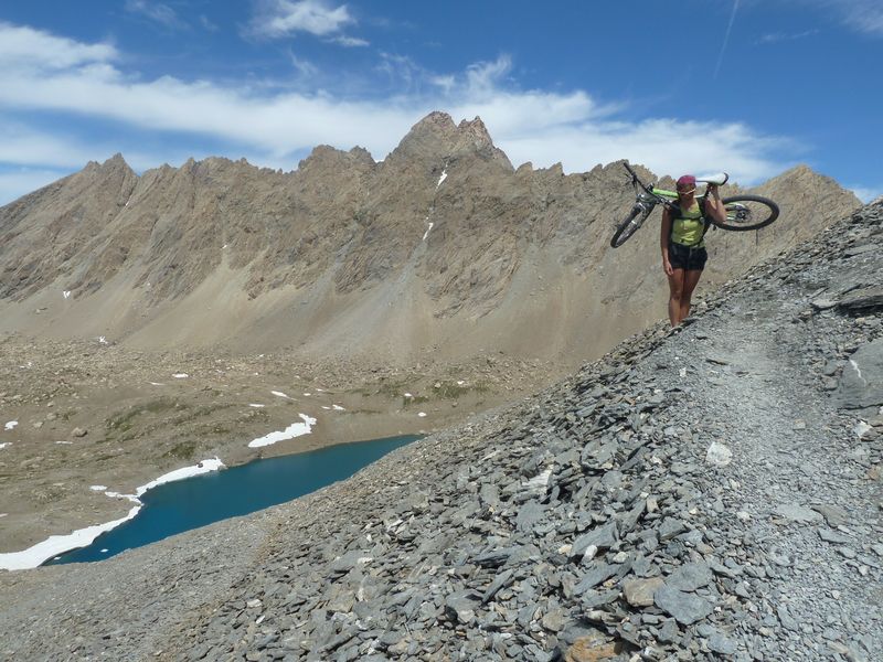 Fond d'Aiguilles de Chambeyron : Portage