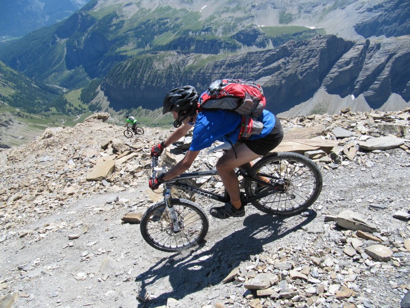 Tête de Vautisse : Shostag au départ de la descente