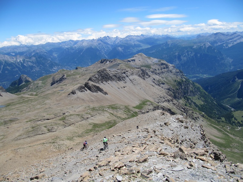 Tête de Vautisse : Descente par l'arête SE