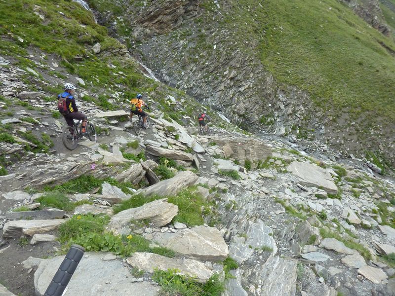 #13 LA difficulté : dans la descente du col vieux LA difficulté : dans la descente du col vieux