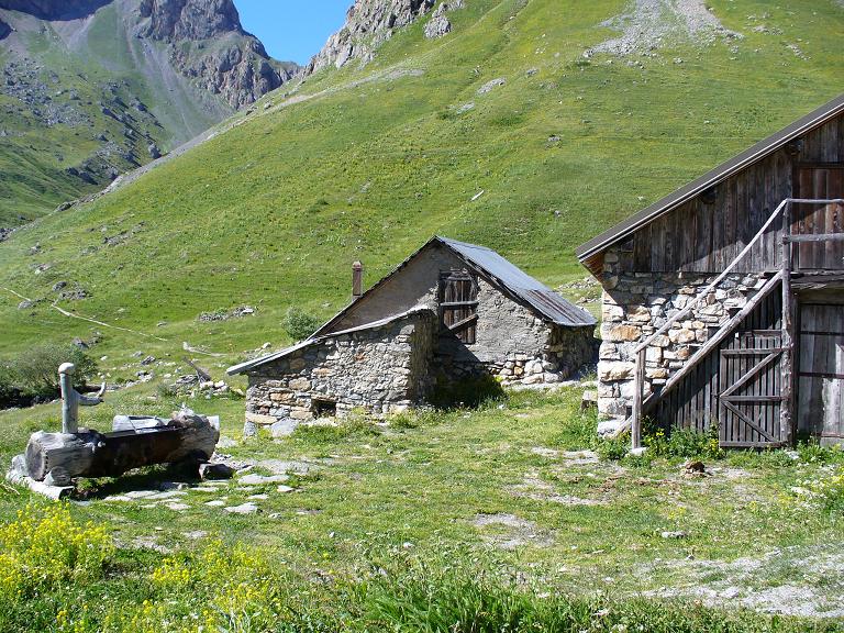 Alpe du Lauzet : Pause buvette ... à l'eau claire !