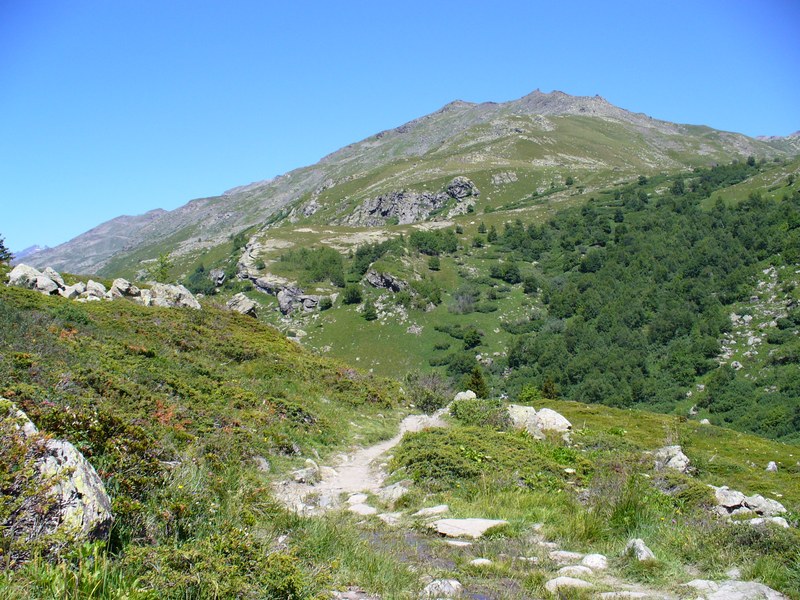 Sentier Descente : ... sur Valmeinier.