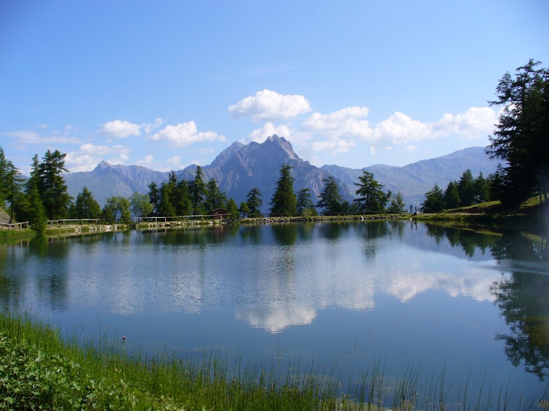 Lac de Pramol : Le soleil ...