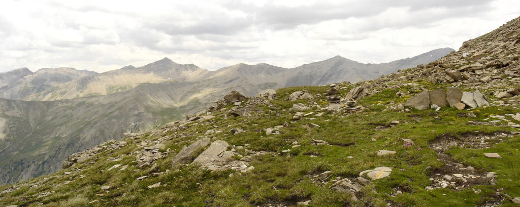 #6 Panorama Est : Col Girabeau, Parpaillon, Grand Bérard (à droite) Panorama Est : Col Girabeau, Parpaillon, Grand Bérard (à droite)