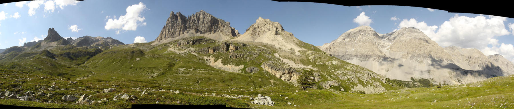 #30 Vue du clot solide : Grand Adret, mont Thabor, Grand et Petit Seru, les 3 Mages Vue du clot solide : Grand Adret, mont Thabor, Grand et Petit Seru, les 3 Mages