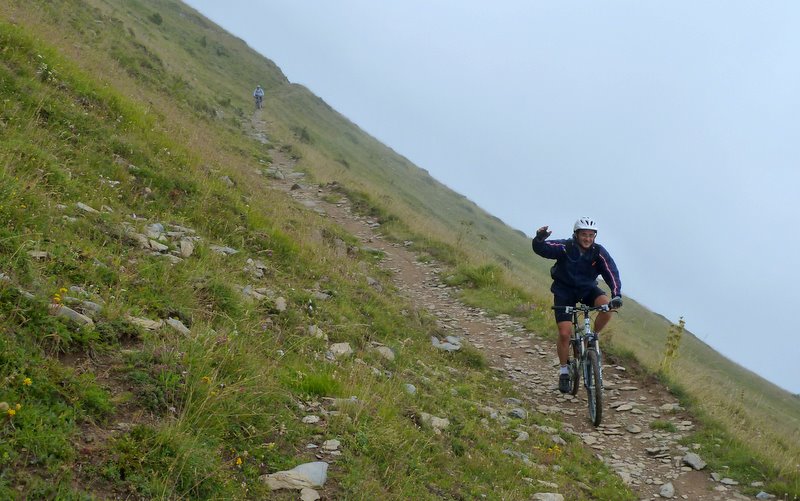 Content malgré le temps : Et zhou pour le col d'Hurtières en mode content