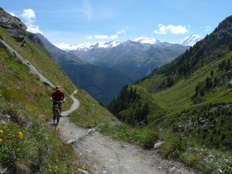 Vallon du Trift : Mt Rose derrière