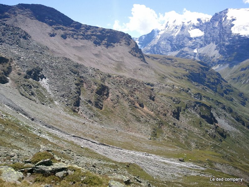 Traversée du sentier 11 : On devine le sentier tout en montagnes russes