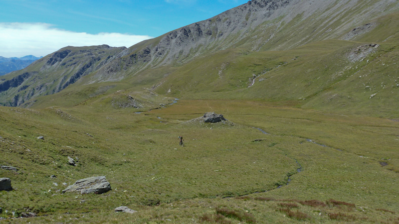 Sous le col du Rasis : Un peu de roulage