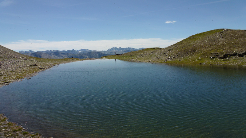 Lac du Rasis : Juste sous le col