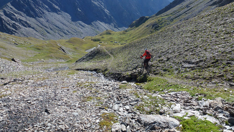 Sous le Col de la Ramière : en 1/2 free ride