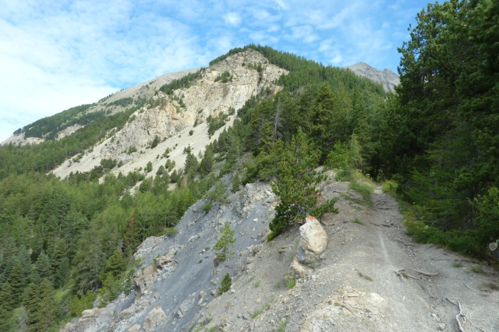 Robines : Un passage court dans la descente en bordure de robines