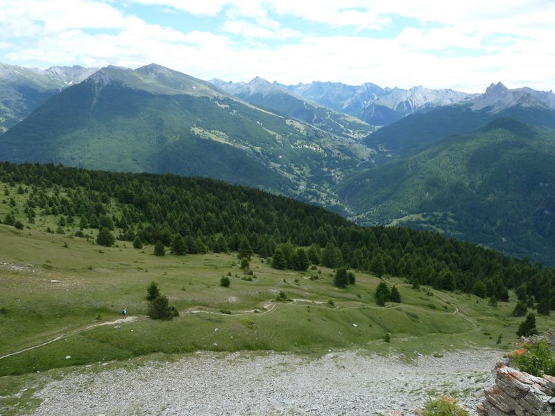 Col de la Crèche : La belle descente sur Château-Queyras