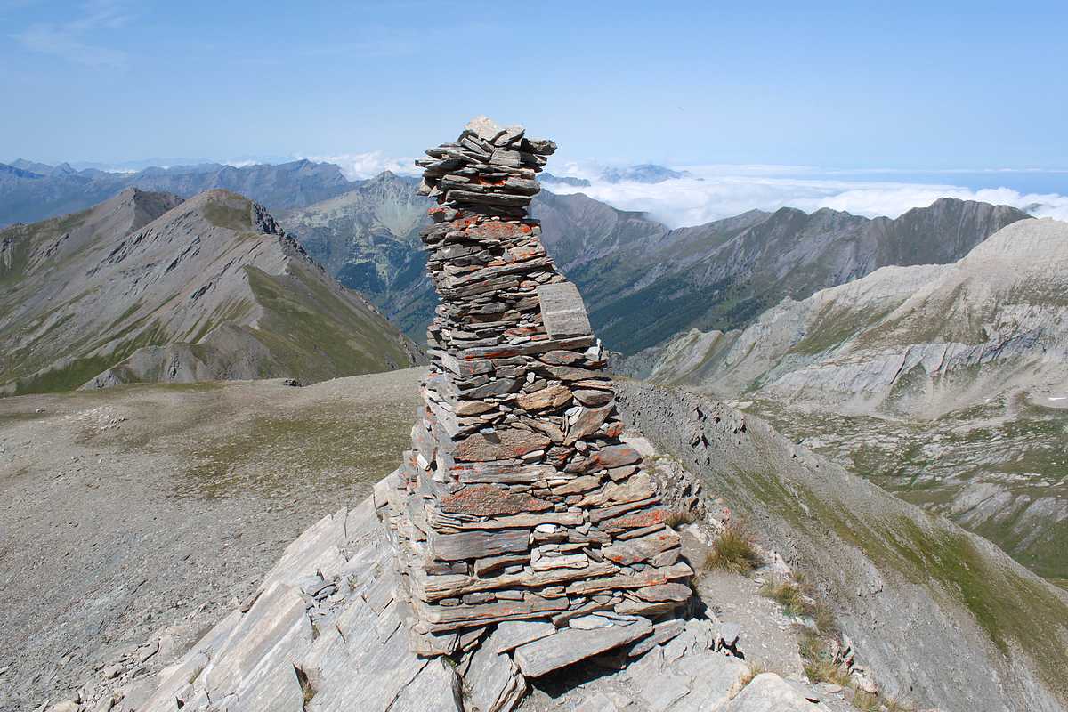 Pic de Foréant : Le beau cairn du sommet