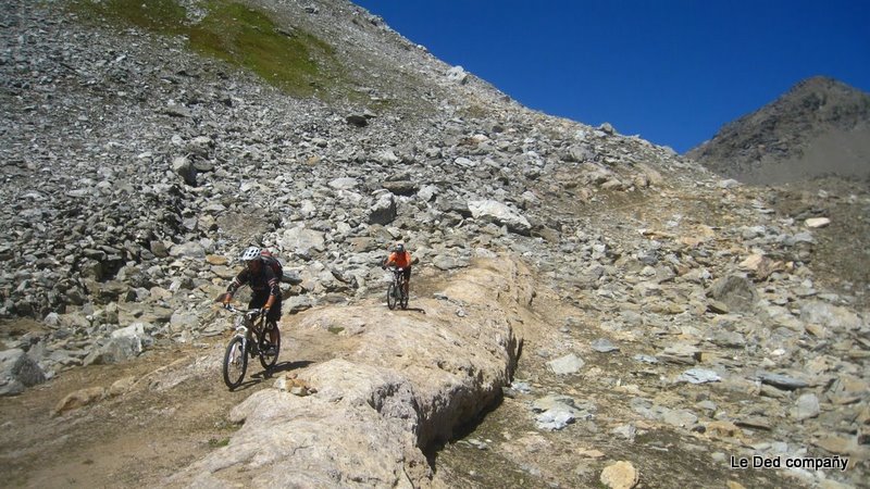 descente Passo del Lago Nero E : Bien content de ce défrichage