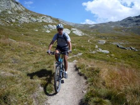 Descente du col de St-Véran : Philippe