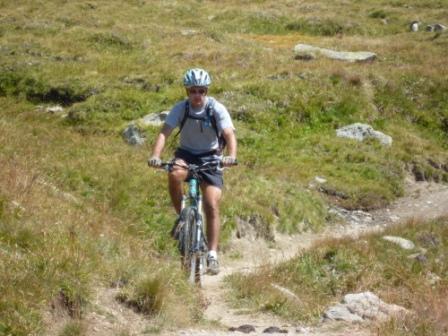 Descente du col de St-Véran : Philippe