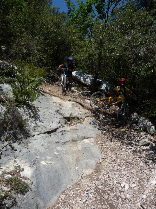 #4 Le Cluyer : Un des deux passages où ils n Le Cluyer : Un des deux passages où ils n'ont pas trop insisté pour passer à vélo...Bien raviné depuis Mai !