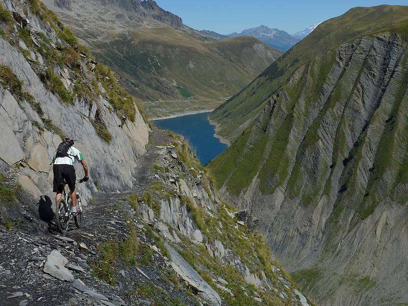 Sentier de la Cochette : Gaz et bout de Mont Blanc