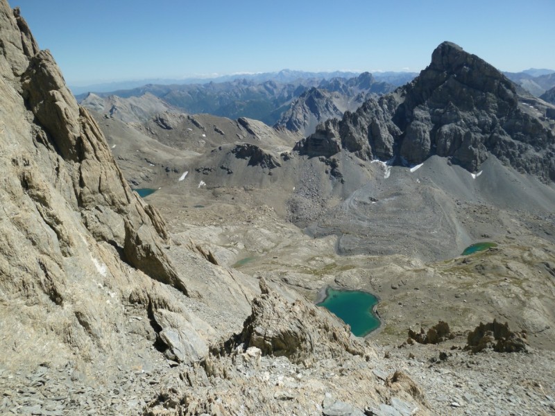 #15 l l'Italie vers le sud : Col de la Gypière et face Nord du Brec de Chambeyron