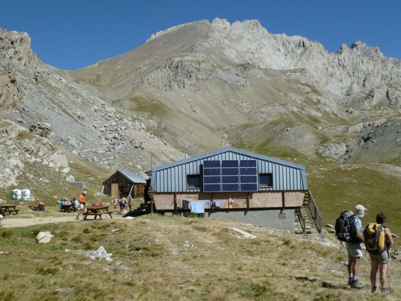 #10 Refuge de Chambeyron : et notre objectif, la Pointe de Chauvet Refuge de Chambeyron : et notre objectif, la Pointe de Chauvet
