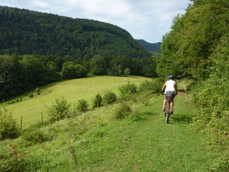 Début de la descente sur les gorges du Doubs