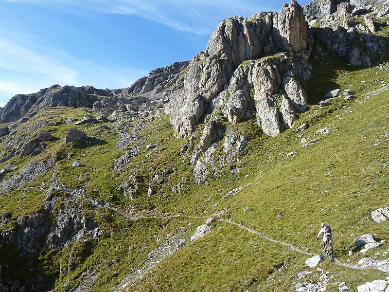 Pte des Cerces : Balcon roulant au début du moins