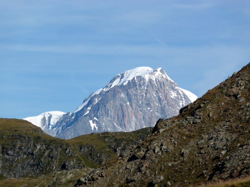 Col du Mont : Apparition du Mt Blanc