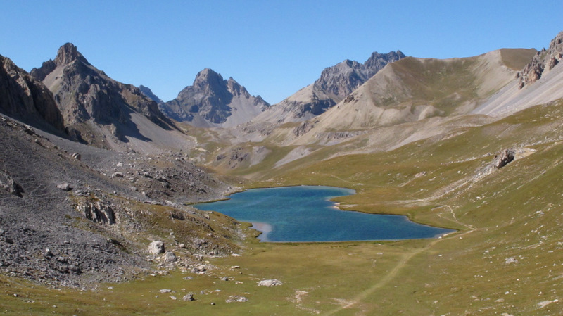 Lac de L'Orrenay : à cette heure, nous sommes seuls au col, quelle régalade