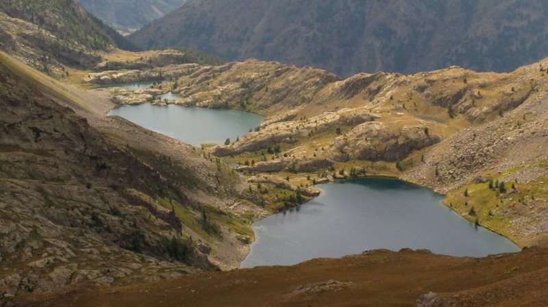 Lac de Vens : après un long long portage, on arrive au sommet de la Cime des Blanches