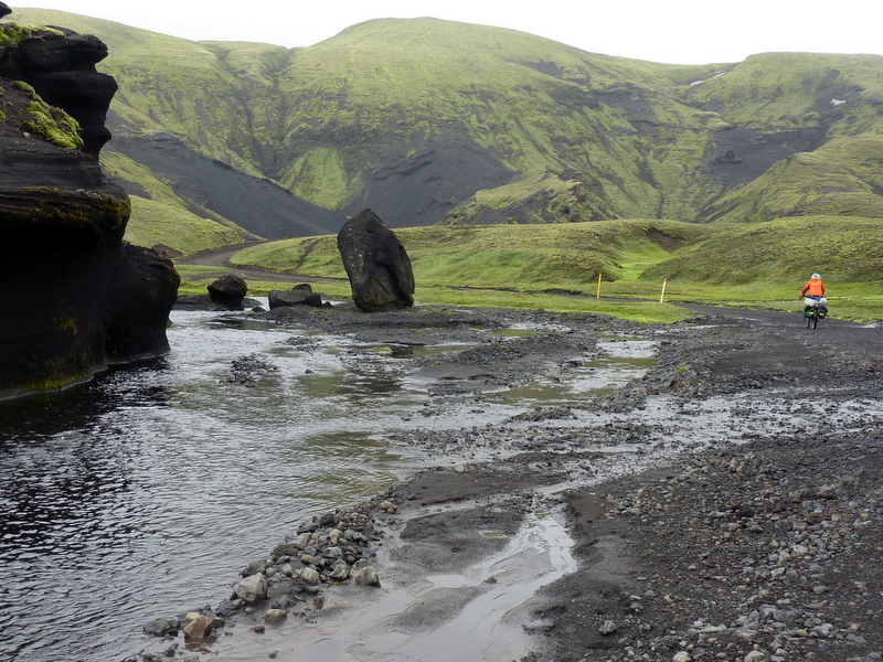 Islande : Tombé y'a pas longtemps; sur la piste avant Eldgja.