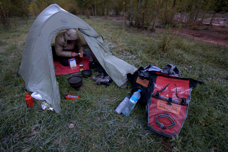 Vallée de la Tessaout : bivouac frisquet !