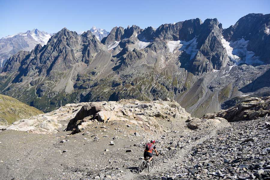 Chaos sous le Col de Salenton : avant la courte remontée au Col