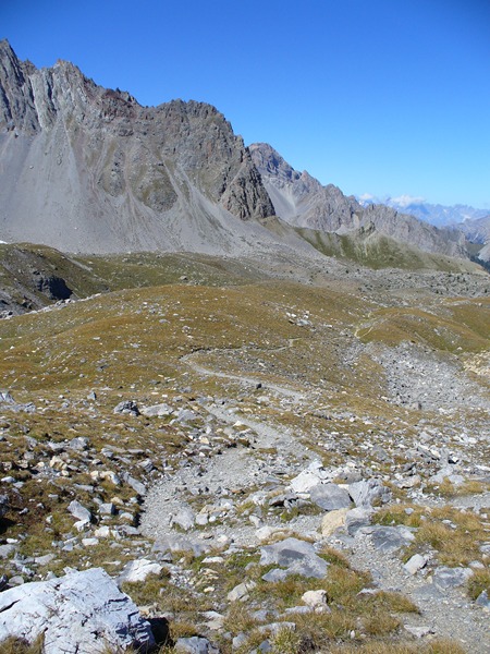 Sentier Montée : Le single roulant depuis le haut du lac