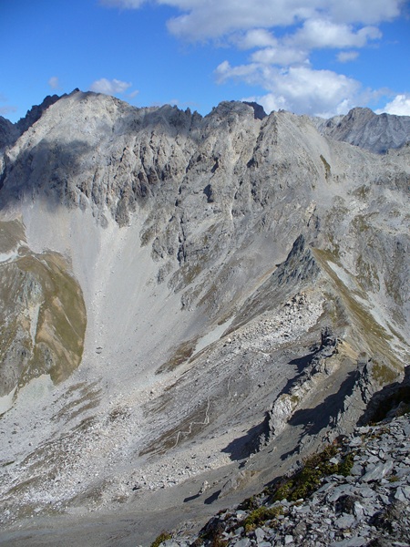 Tête de Girardin : Col Tronchet et sa jolie descente nord