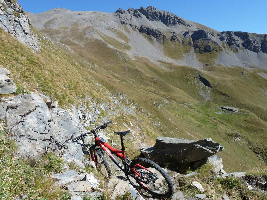 Vallon du Breuil : Le sentier de descente