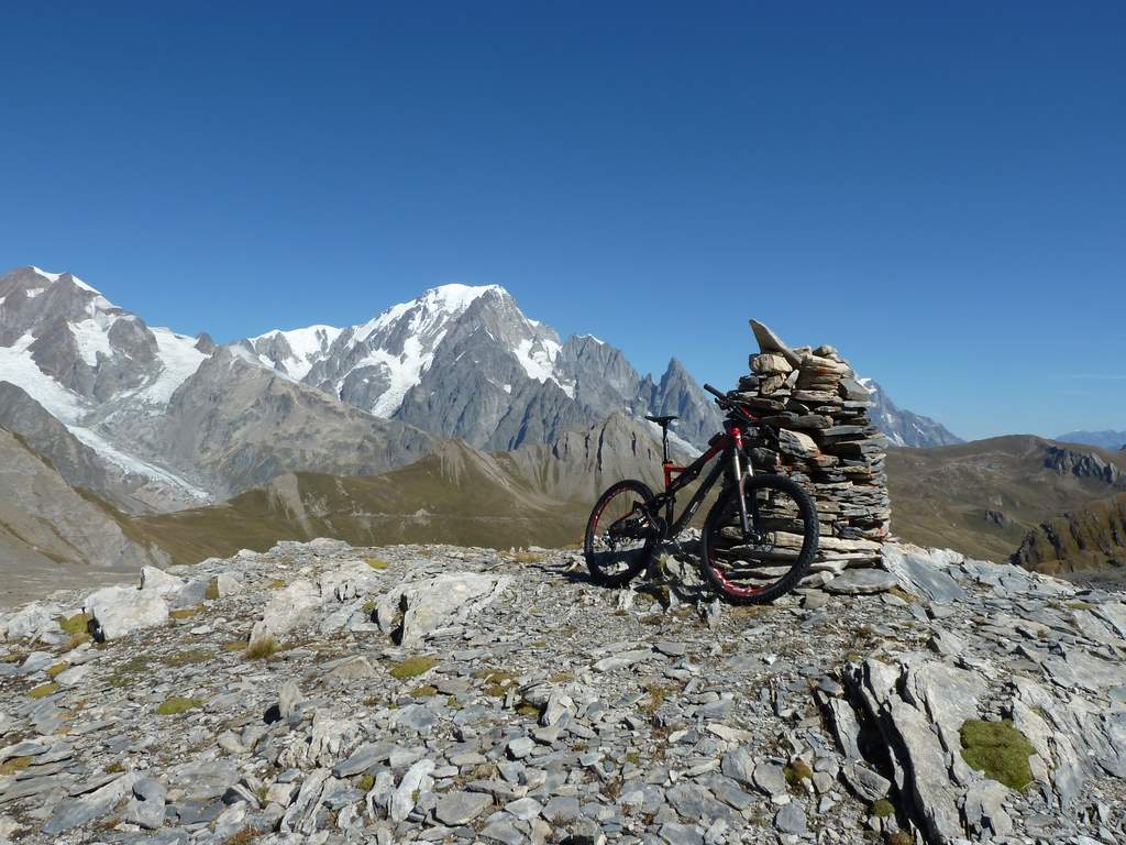 Col Bassa Serra : Belle vue sur le Mt Blanc