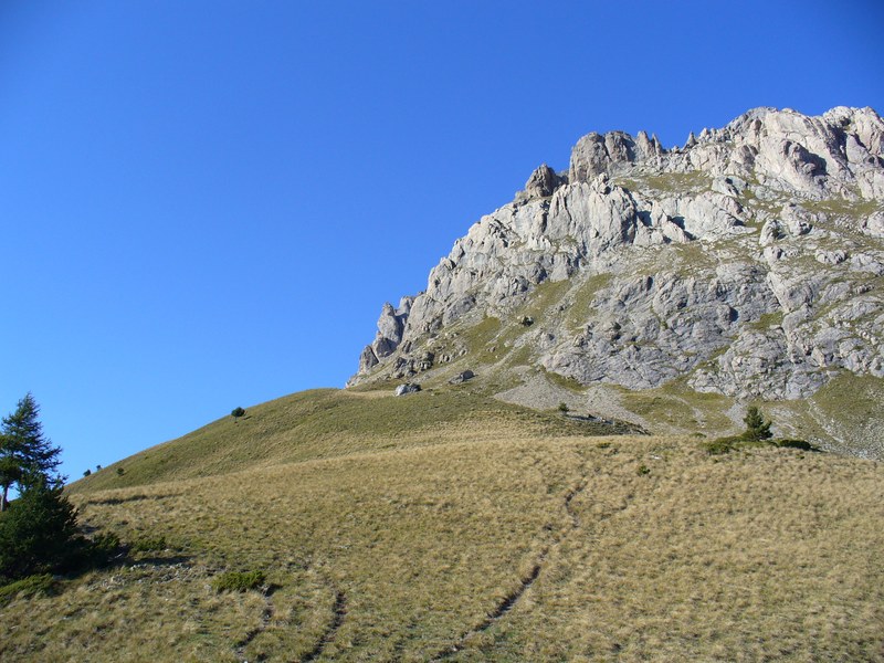 Col de la Lauze : Dernier regard avant la descente