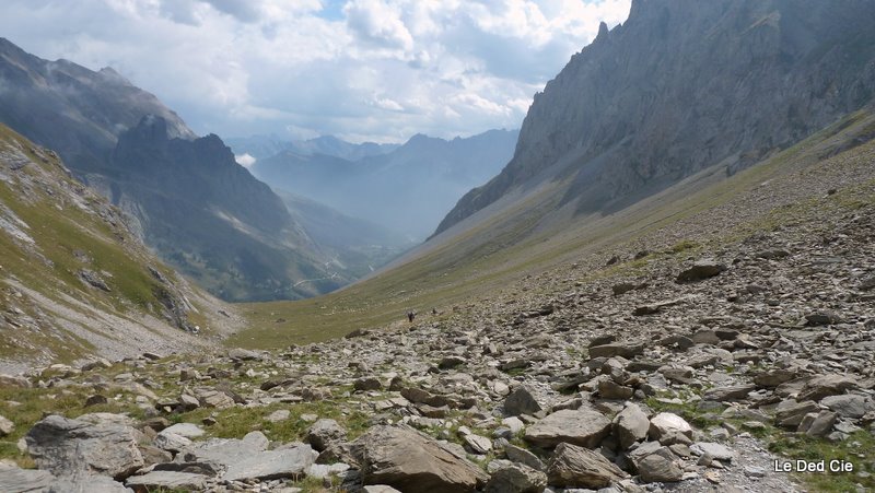 Vallon dell'Infernetto : Vue arrière sur Chiappera