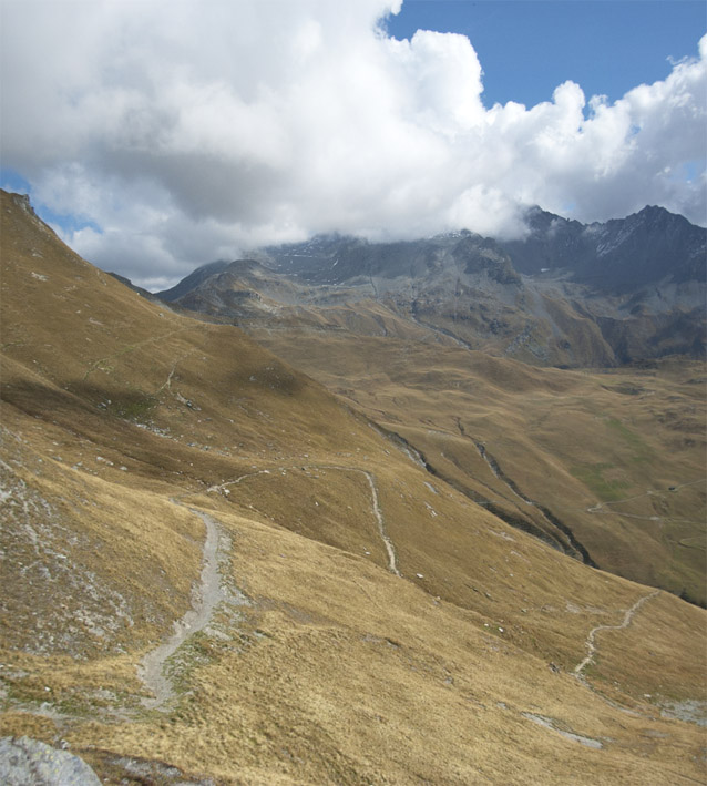 col de la Bauche de Mio : Le sentier de descente