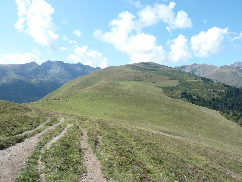 #9 Estives de Grascouéou : Vers le Pt 1606 m, en regardant dans le rétro. Estives de Grascouéou : Vers le Pt 1606 m, en regardant dans le rétro.
