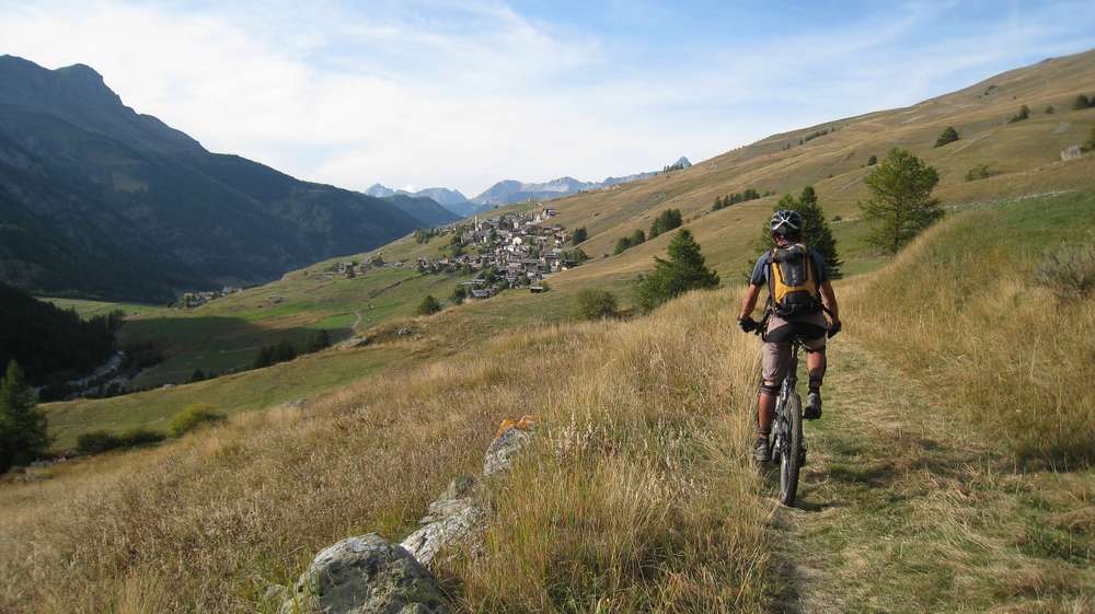 Sentier muletier : sentier final de retour sur Saint Véran