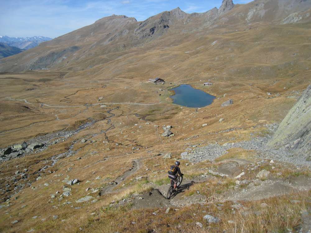 Djool : descente vers le refuge de la Blanche, surement la meilleure du jour