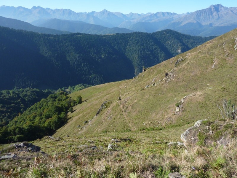 Seniter du Col de Sonères : En haut de la descente.