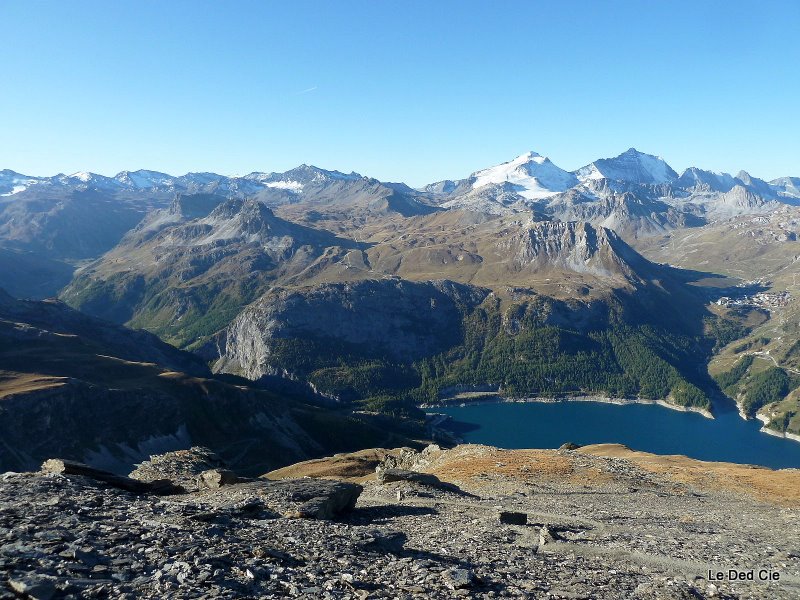 #7 Lac du Chevril : Tigne au fond Lac du Chevril : Tigne au fond