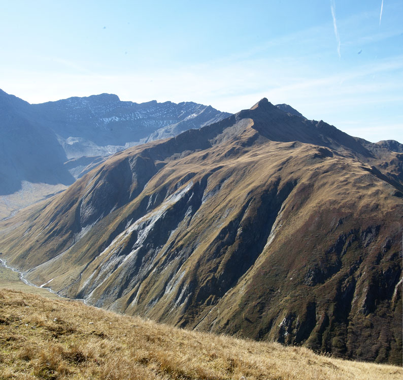 Pointe de la Belle Combe : Pointe de la Belle Combe depuis le Plan de Golliat