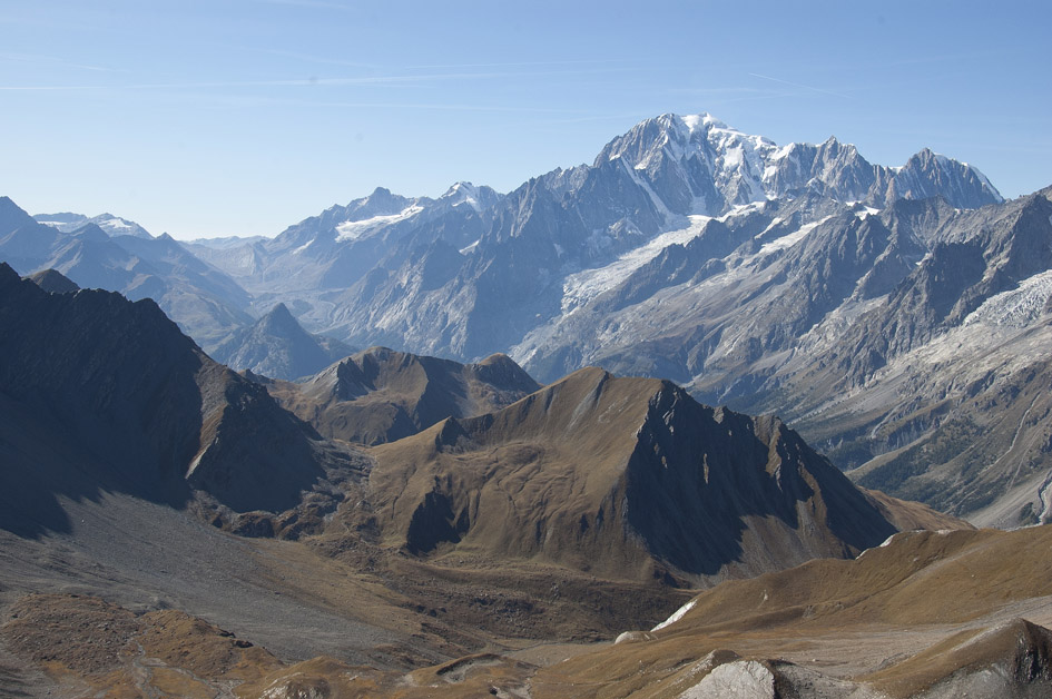 Aiguille d'Artanavaz : Vallon de Malatra et Mont Blanc